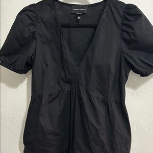 Donna Morgan Black Puff Sleeve dress